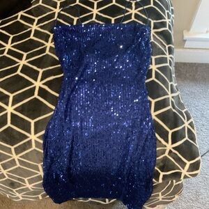 Windsor Royal Blue Sequin Gown